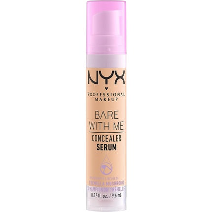 NYX Professional Makeup Bare With Me Concealer Serum – Satin Finish, Beige 04, 9.6 ml