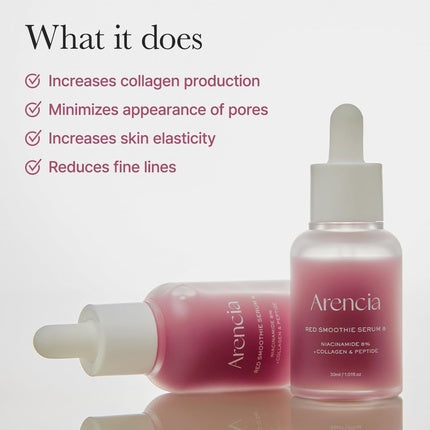 Arencia Red Collagen + Peptide Smoothie Serum 30 ml