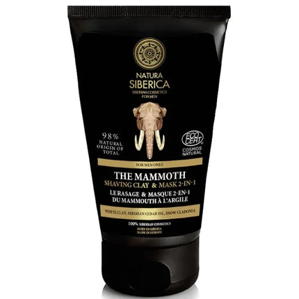 Natura Siberica NS Men Shaving Clay & Mask 2-in-1 The Mammoth 150ml