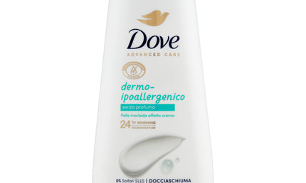 Dove Advanced Care Shower Foam Hypoallergenic Fragrance-Free 225 ml