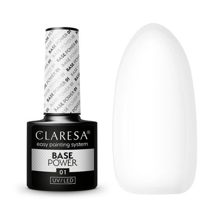 Claresa Base Power Hybrid Base 01 – Transparente Nagelbasis für langanhaltenden Halt