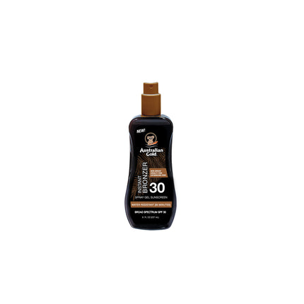 Australian Gold Sonnencreme Spray Gel mit Instant-Bronzer SPF 30