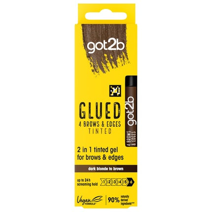 Got2b Glued Brows & Edges Tinted Gel Dark Brown 16ml