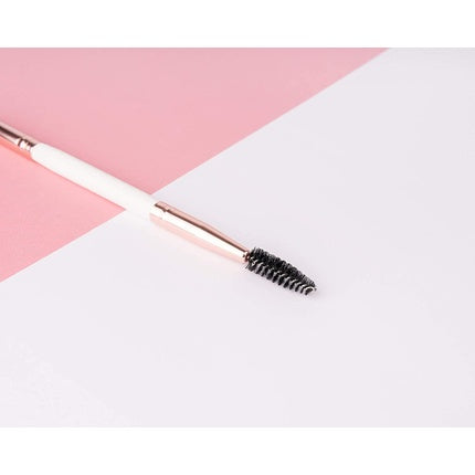 Brushworks Brow Duo Brush Weiß/Gold Brauenpinsel Kunstfaser