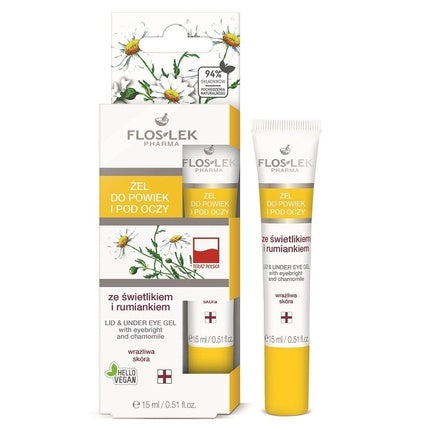 Floslek Pharma Augenlid- und Unteraugen-Gel 15 ml