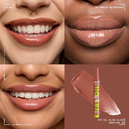 NYX Fat Oil Slick Click Lippengloss Glänzend – Avocado- und Beerenöle