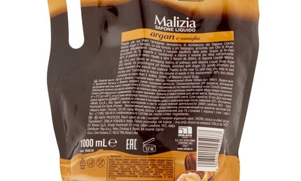 Malizia Argan Seifenspender 1L Bianco Vanille