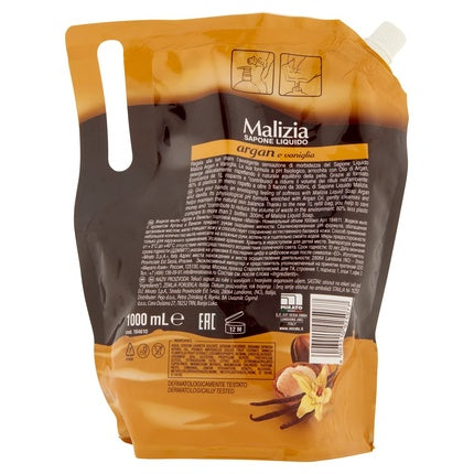 Malizia Argan Seifenspender 1L Bianco Vanille