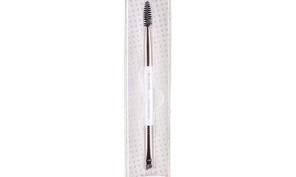 Brushworks Brow Duo Brush Weiß/Gold Brauenpinsel Kunstfaser