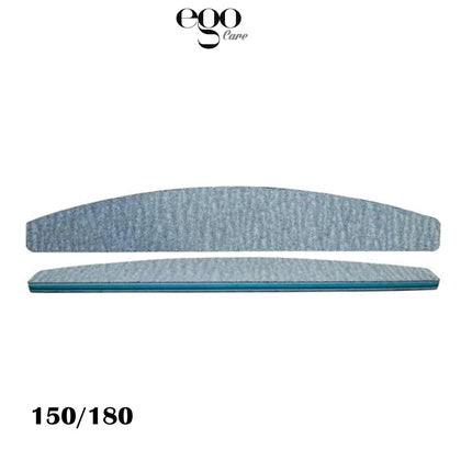 Ego Beauty White Half-Moon Nail File on Rubber 150/180