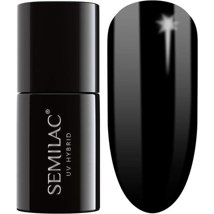 Semilac UV Nagellack 031 Black Diamond – Glänzender Gel-Look, 7 ml