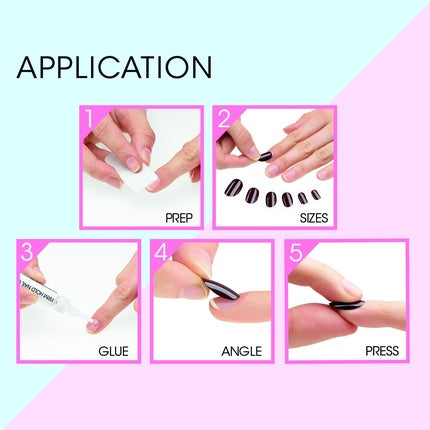 Unbekannt Nude Cocoa Kunstnägel Glänzend