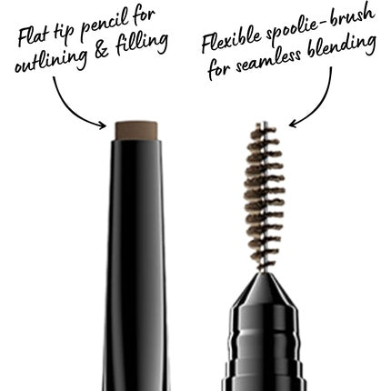 NYX Precision Brow Pencil Ash Brown 04 Beidseitig Flache Spitze