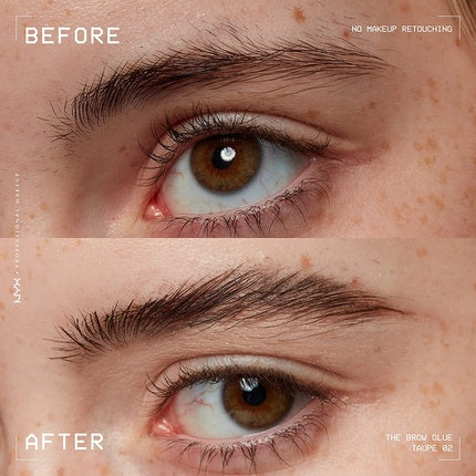 NYX Professional Makeup The Brow Glue Extreme Hold Tinted Eyebrow Gel Taupe 5 g