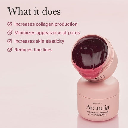 Arencia Overnight Red Smoothie Glow Mask 30ml