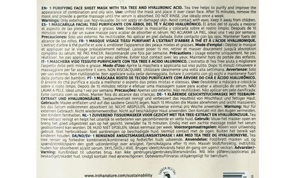 Iroha Nature Purifying Facial Mask Tea Tree & Hyaluronic Acid