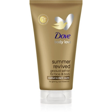 Dove Summer Revived Selbstbräuner-Lotion – Medium bis Dunkel, 75 ml