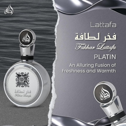 Lattafa Fakhar Platin Eau De Parfum, 100 ml, Unisex