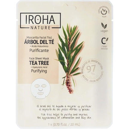 Iroha Nature Purifying Facial Mask Tea Tree & Hyaluronic Acid