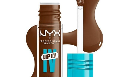 NYX Lip IV Hydrating Gloss Stain – Feuchtigkeitsspendender Lipgloss, Braun, 5 ml