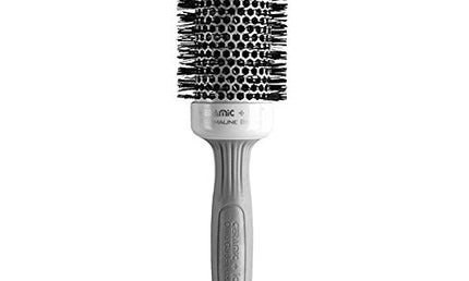 Olivia Garden Ceramic + Ion Round Bürste CI-45 Keramik 1,75 Zoll Weiß/Grau