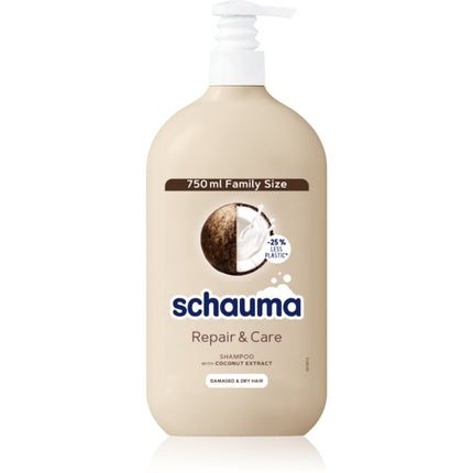 Schwarzkopf Schauma Repair & Care Shampoo for Dry and Damaged Hair with Coconut 750 ml
