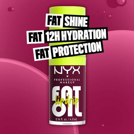 NYX Fat Oil Lip Drip Lip Gloss That's Chic Deep Berry 4.8 ml