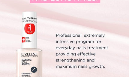 Eveline Cosmetics Nail Therapy Maximum Growth Strengthening Nail Hardener Serum 12ml